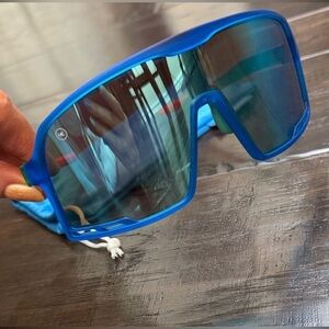 Knockaround Sunglasses Campeones Blue Mirrored Knockterra Performance Lens